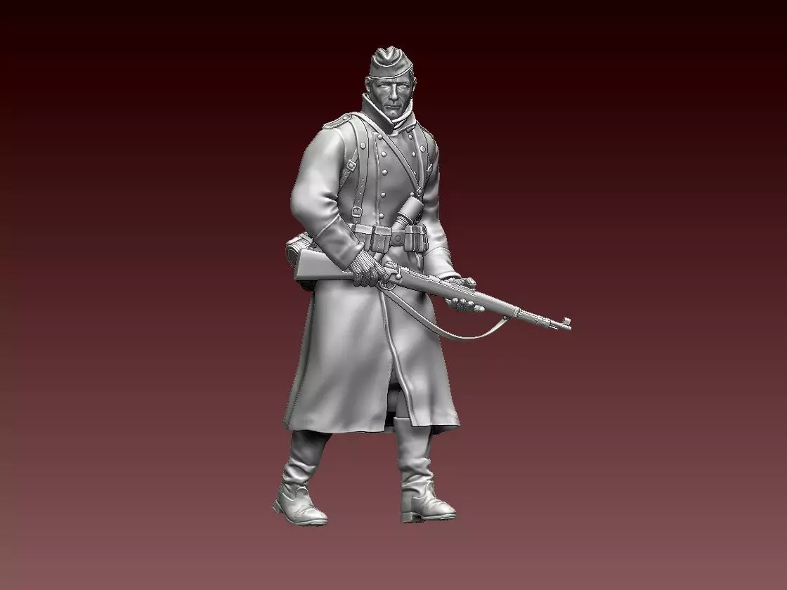 German soldier 3D print model_0