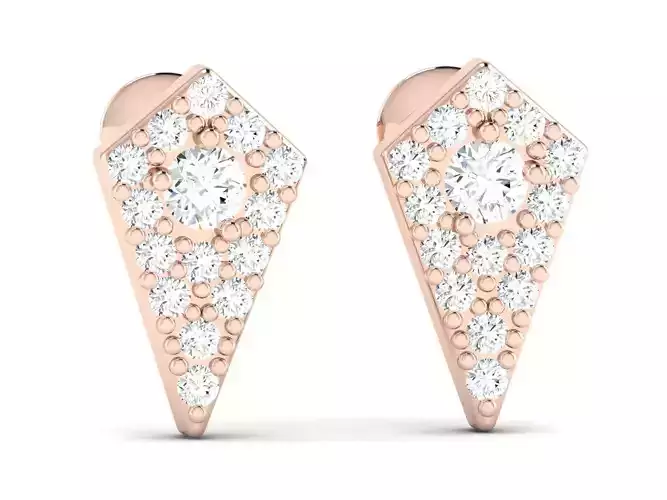 Women earrings 3dm render detail 