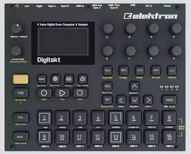 Elektron  Digitakt 3D model