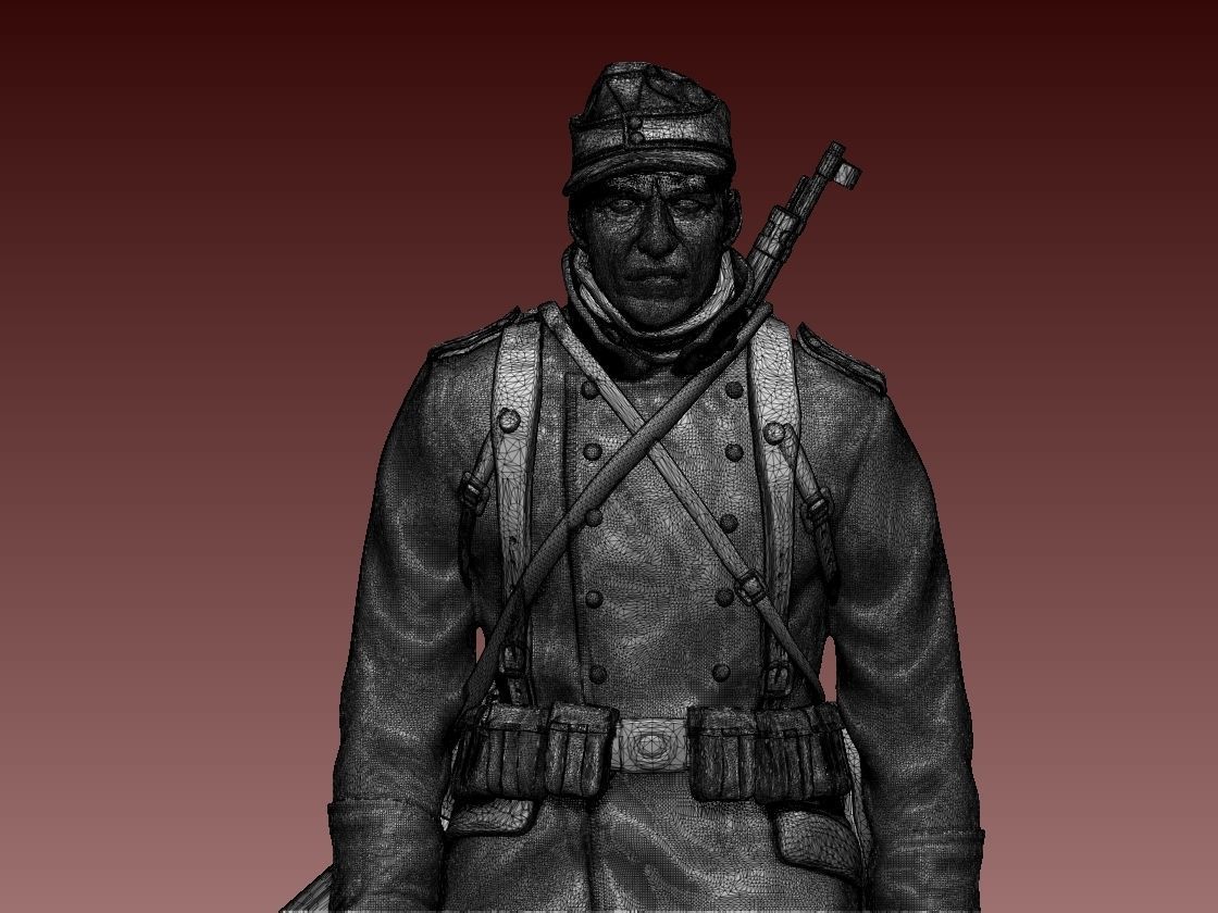 German soldier 3D print model_7