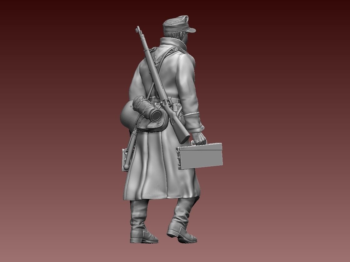 German soldier 3D print model_6