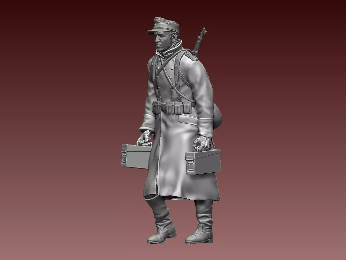 German soldier 3D print model_0