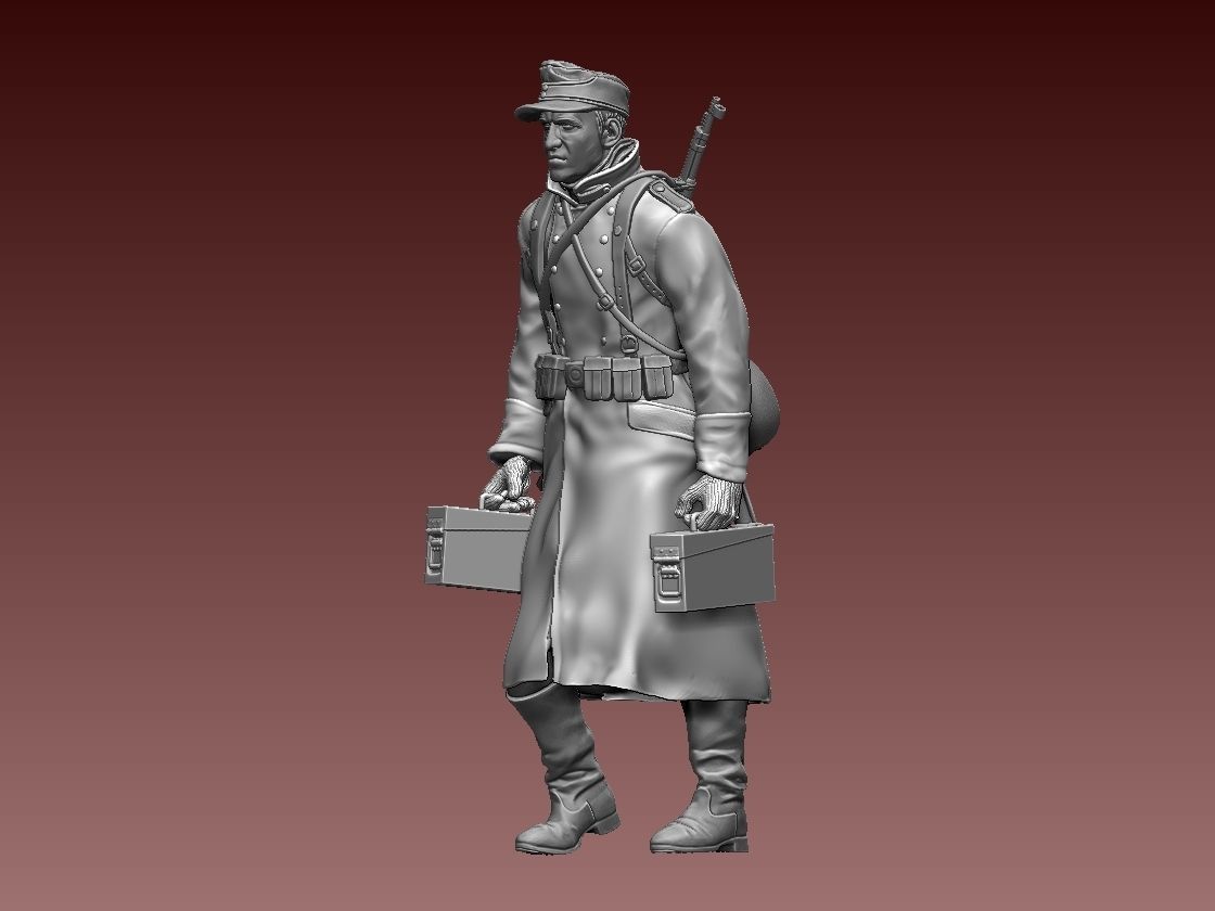 German soldier 3D print model_12