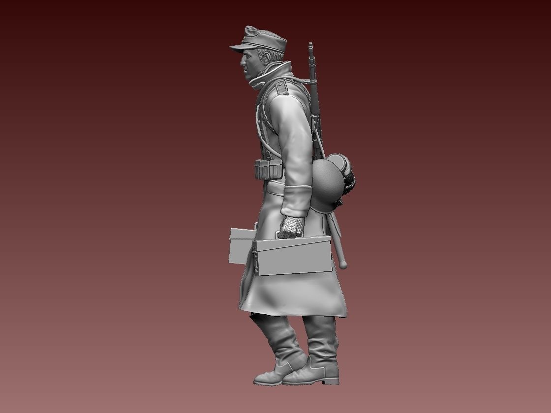 German soldier 3D print model_56