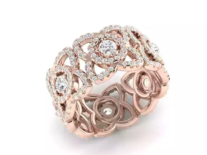 solitaire wedding engagement women ring 3dm 12 render stl detail