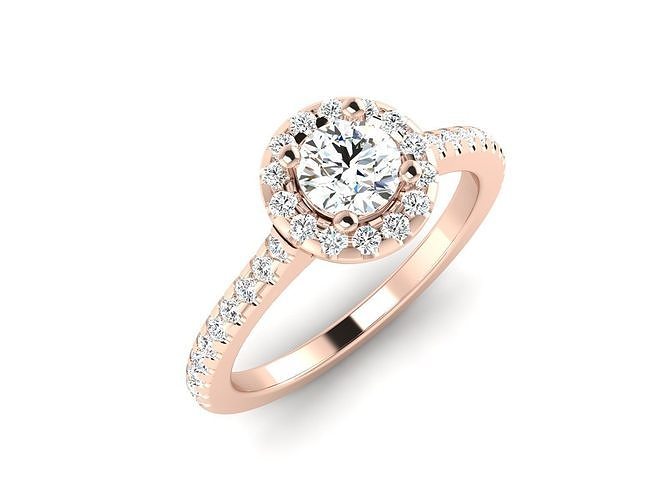 solitaire wedding engagement women ring 3dm 12 render stl detail 3D print model
