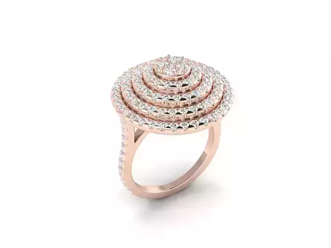 solitaire wedding engagement women ring 3dm 12 render stl detail