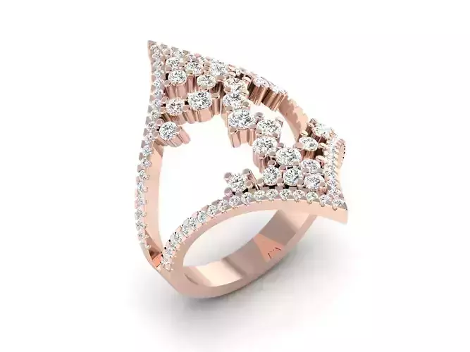 solitaire wedding engagement women ring 3dm 12 render stl detail