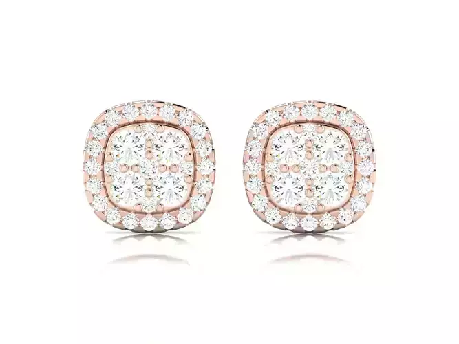 Women  earrings 3dm render detail  3D print model