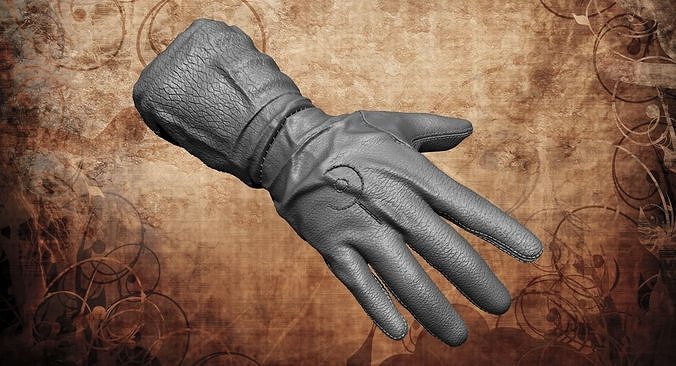 Gloves leather glove 3D model