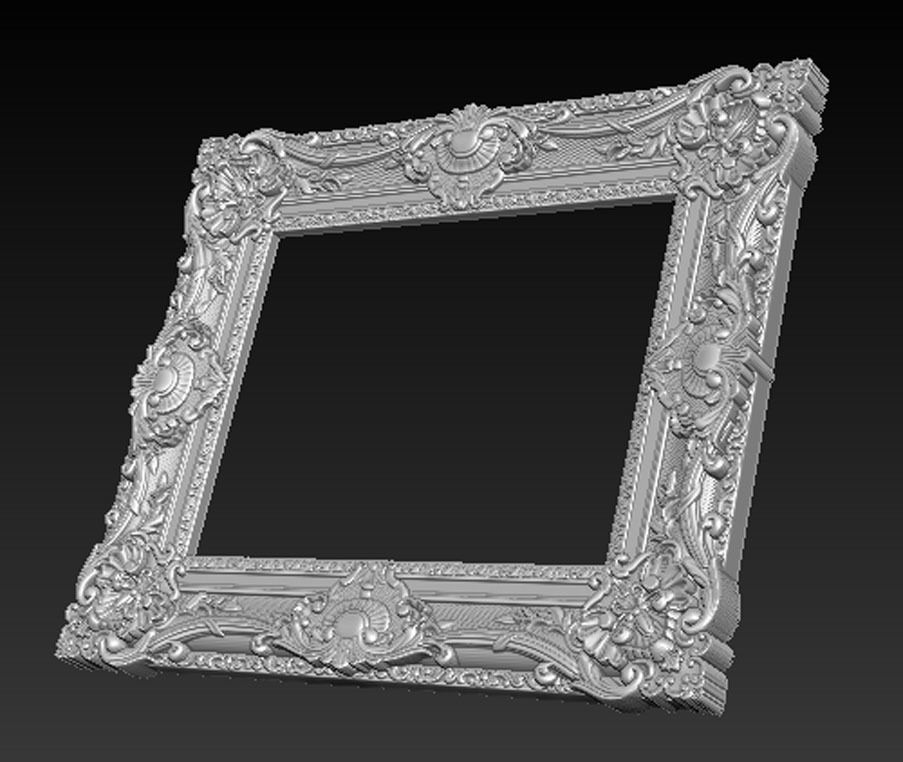 Frame Relief 8 3D Model 3D print model_3