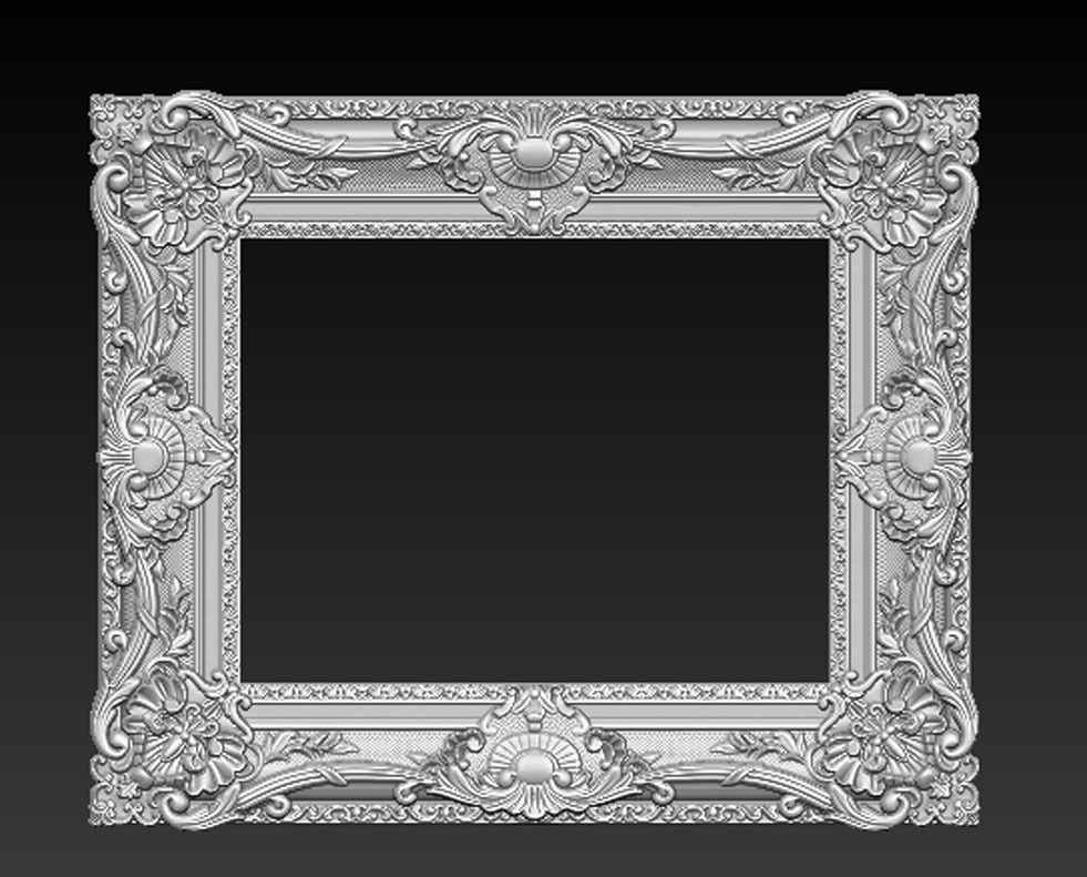 Frame Relief 8 3D Model 3D print model_1
