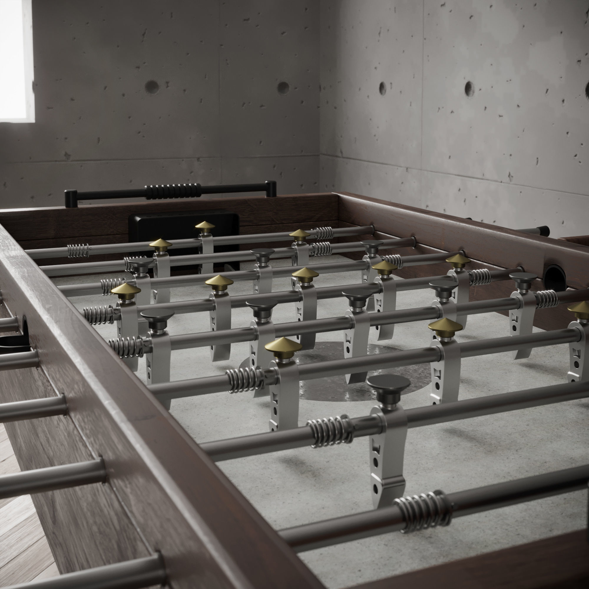 District Eight FOOSBALL TABLE 3D model_1