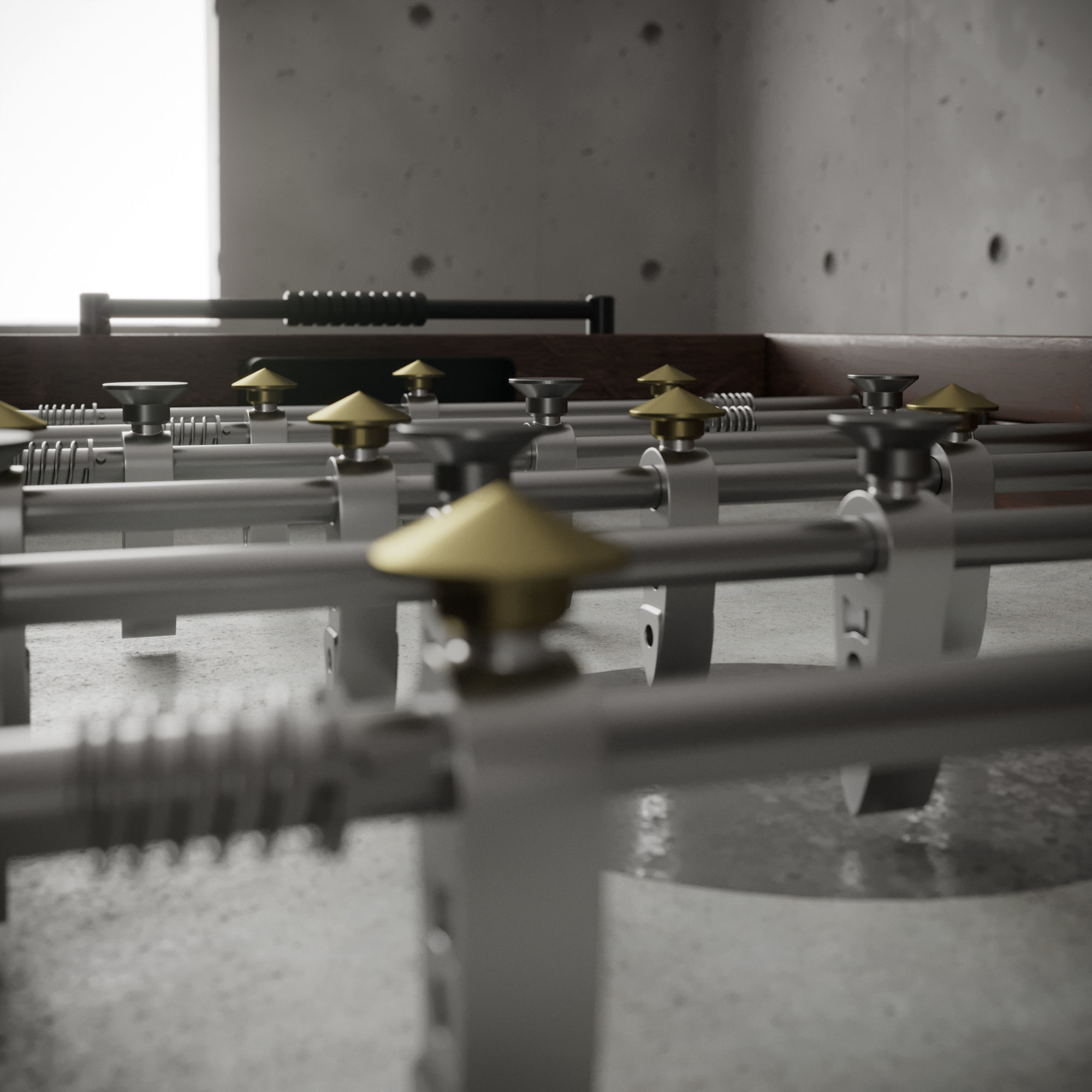 District Eight FOOSBALL TABLE 3D model_2