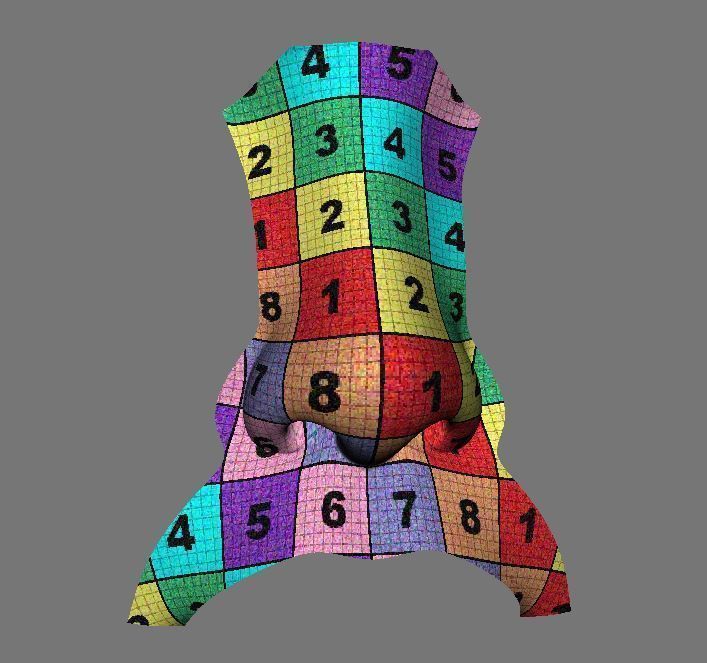 nose base mesh 3d model Low-poly 3D model_11