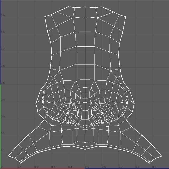 nose base mesh 3d model Low-poly 3D model_10