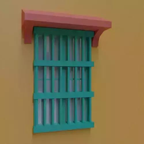Low poly window 1 Cartagena