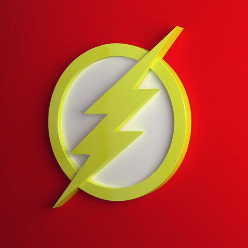 Flash logo 3D 3D model
