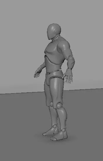 Human humanoid robot Free 3D model