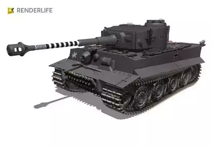 German Tiger Tank 3D model