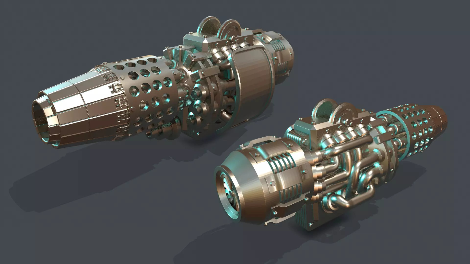 Imperial Knight Thermal Cannon Variant 3D print model_0