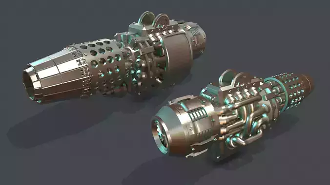 Imperial Knight Thermal Cannon Variant 3D print model Imperial Knight Thermal Cannon Variant 3D print model