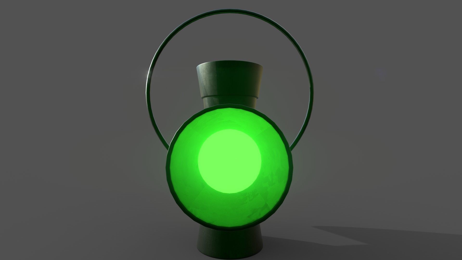 Green Lantern Power Battery and Ring 3D model_1