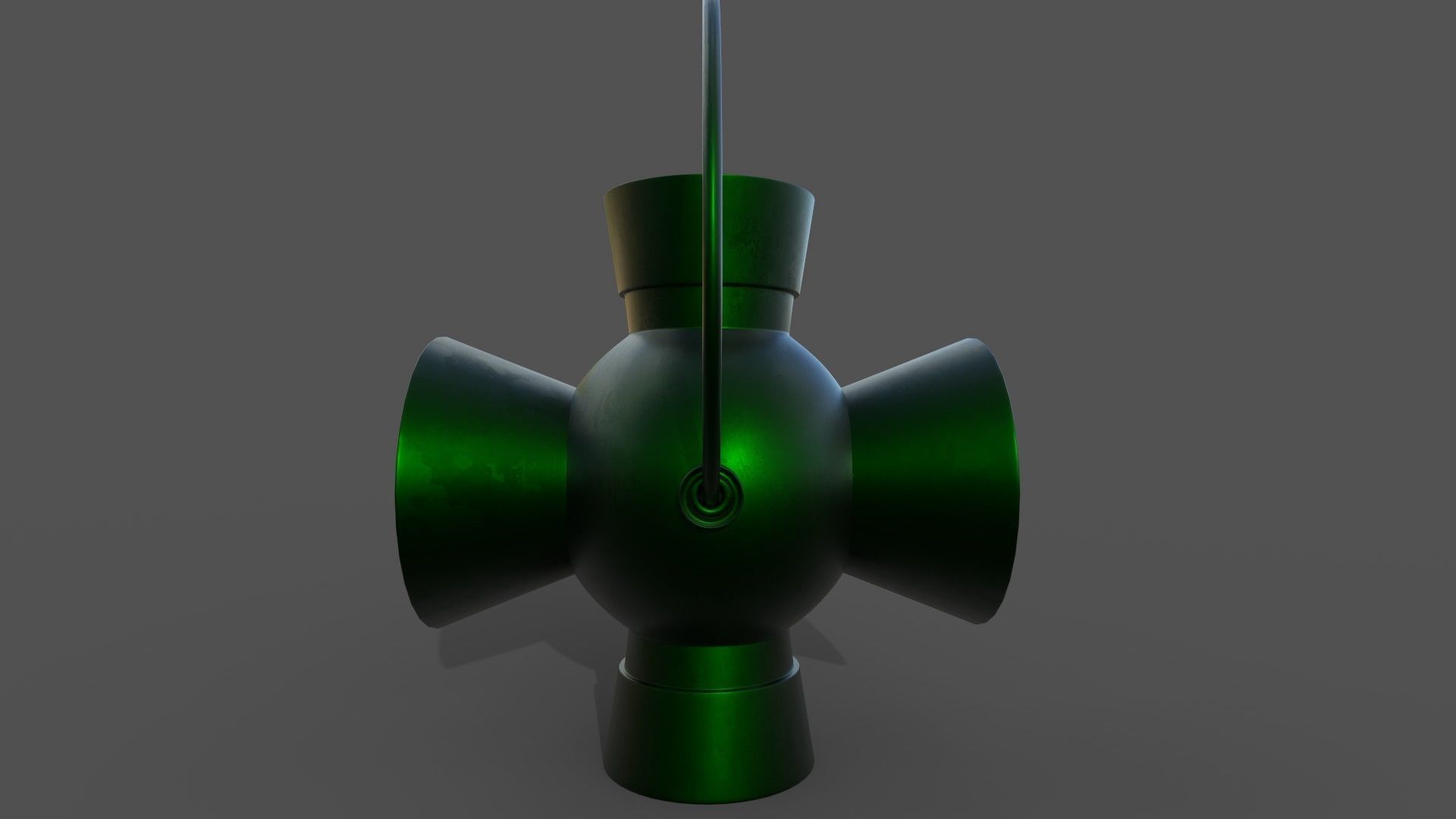 Green Lantern Power Battery and Ring 3D model_3