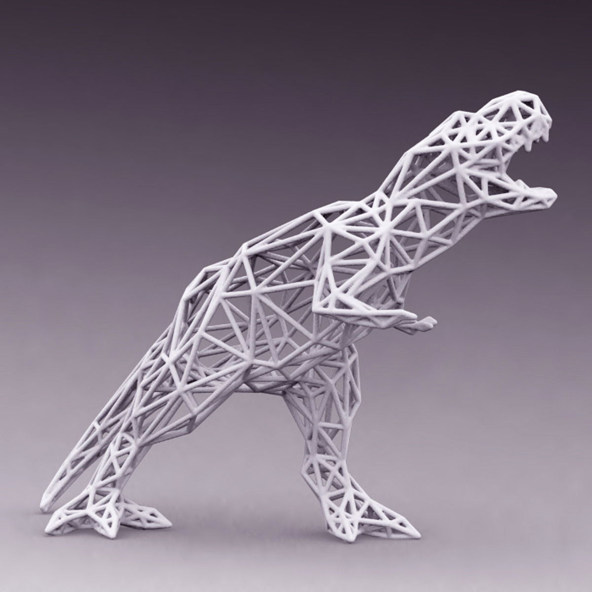 3D PRINTED MODEL T-REX 3D-Line-cuts -pattern 3D print model_7