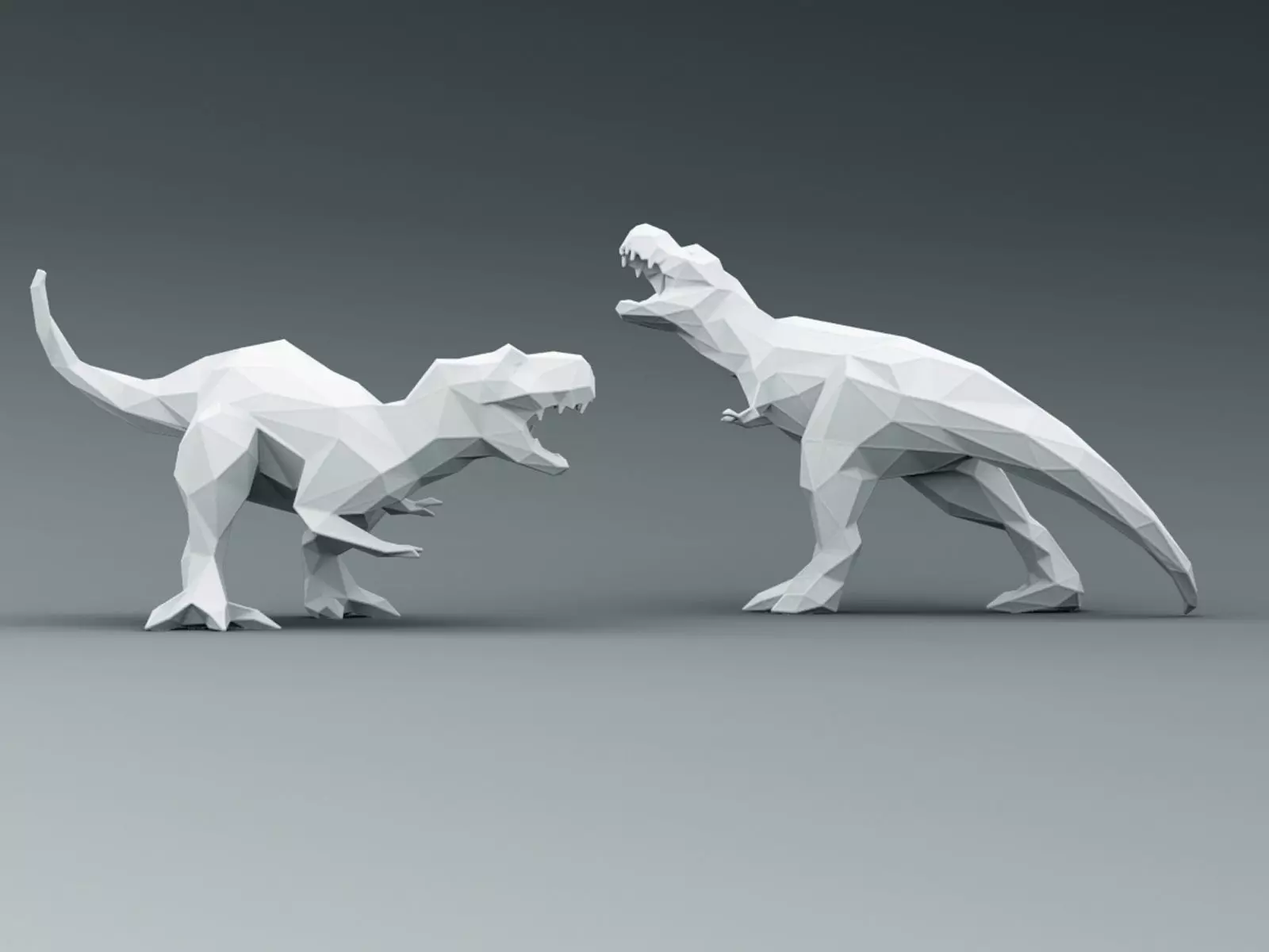 3D PRINTED MODEL T-REX -Line-triangulate-style  3D print model_0