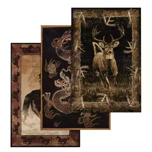 Rug Set 996 3D model