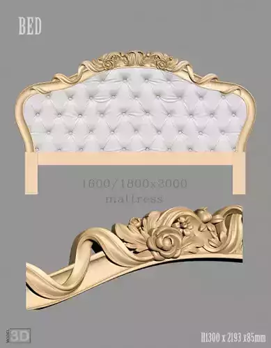 Bed Luxury 3D model