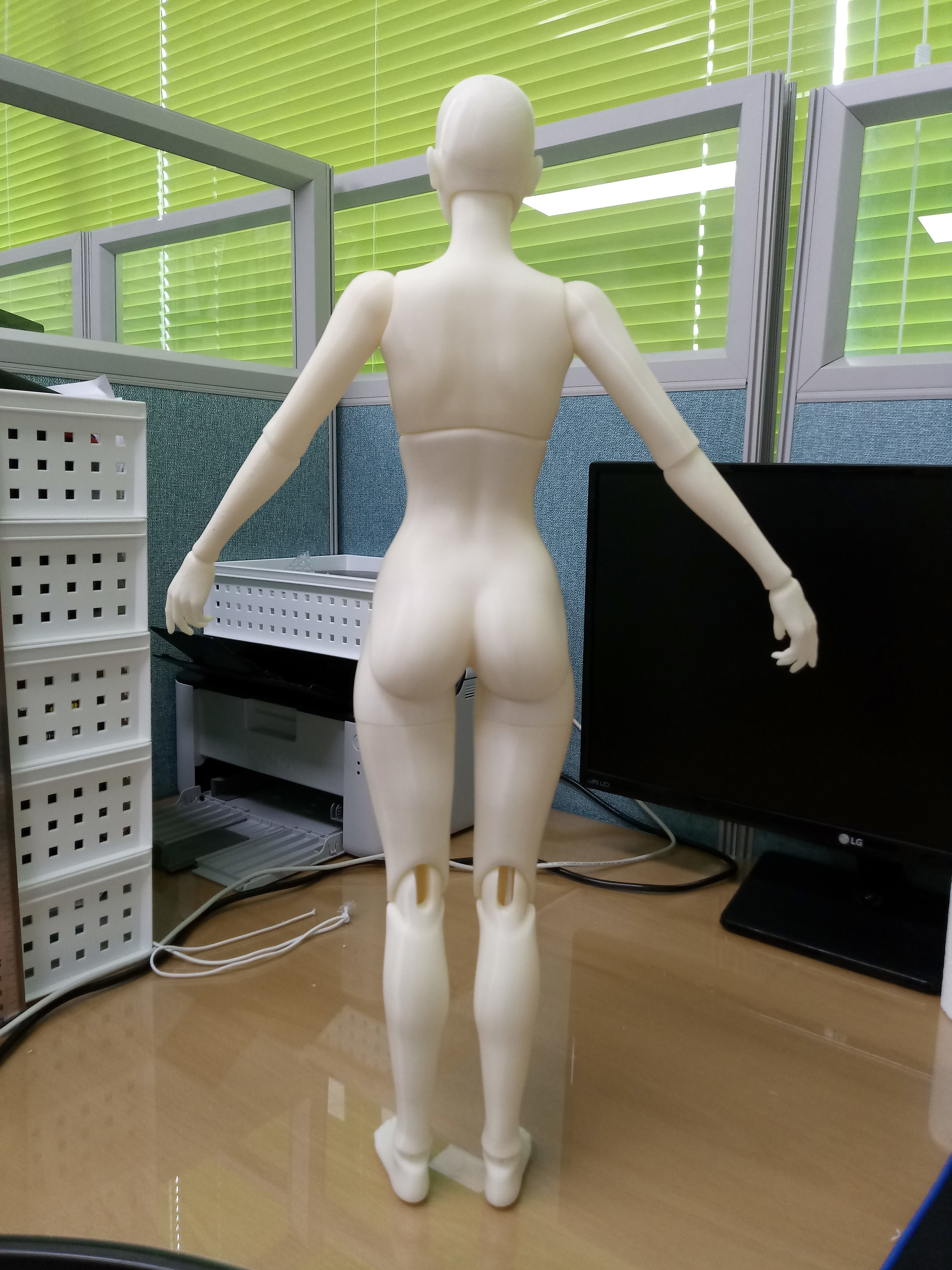 BJD girl -ball Jointed doll 3D print model  3D print model_2