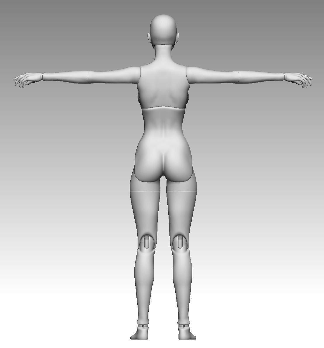 BJD girl -ball Jointed doll 3D print model  3D print model_3