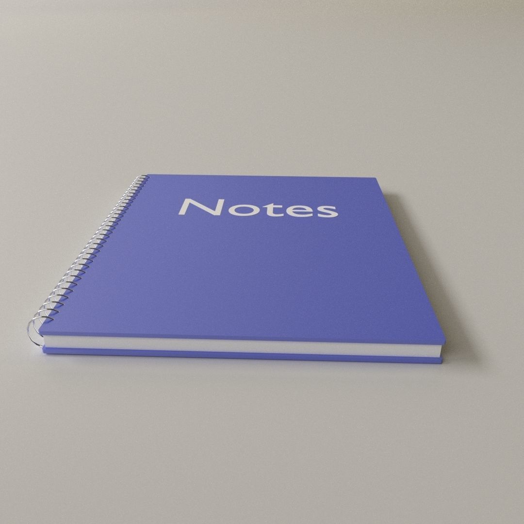 Spiral Notebook 3D model_4