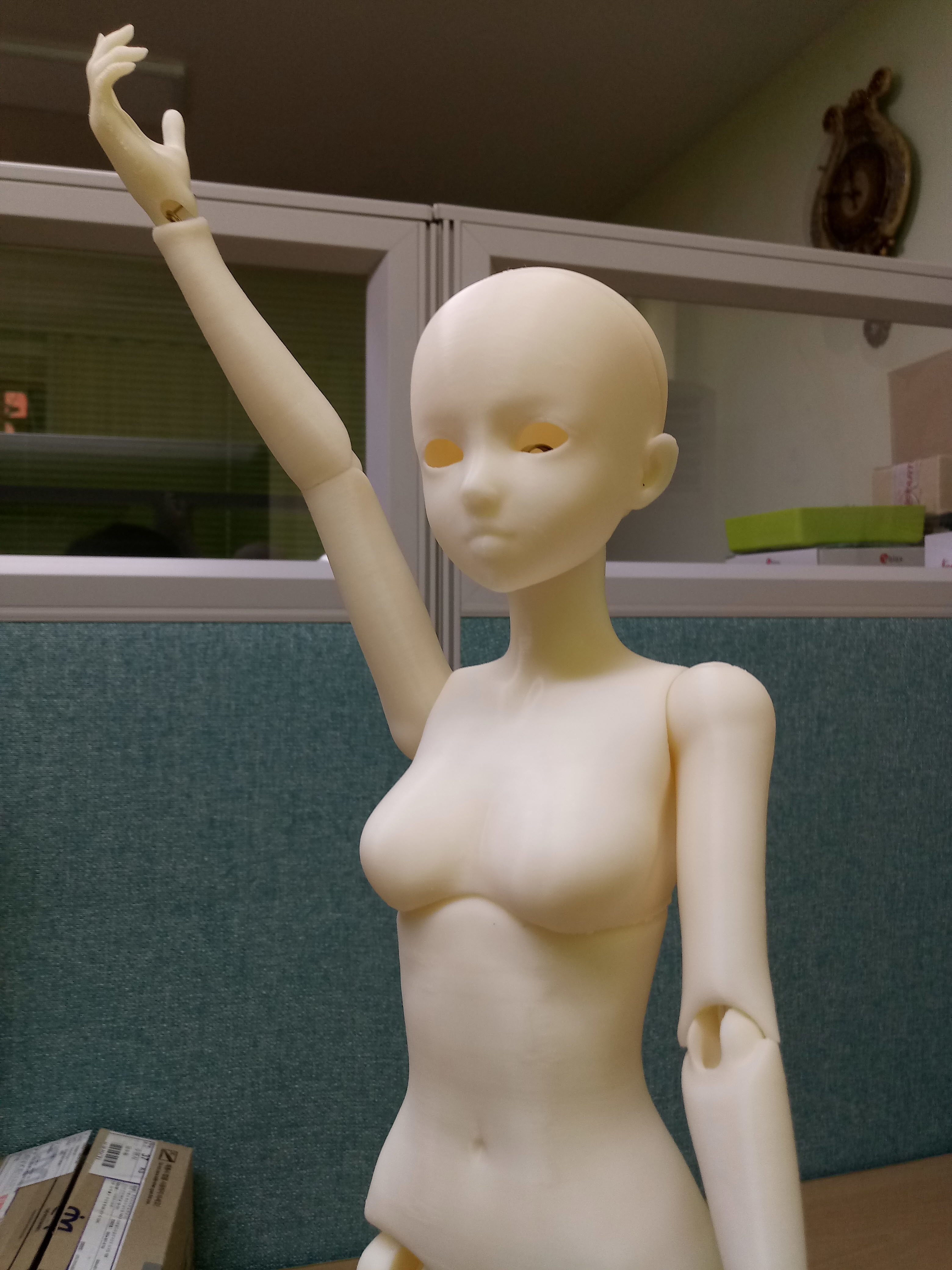 BJD girl -ball Jointed doll 3D print model 3D print model_9