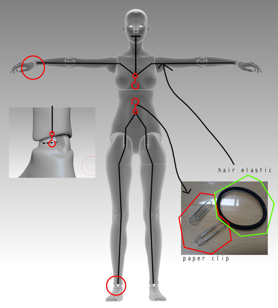 BJD girl -ball Jointed doll 3D print model 3D print model_16