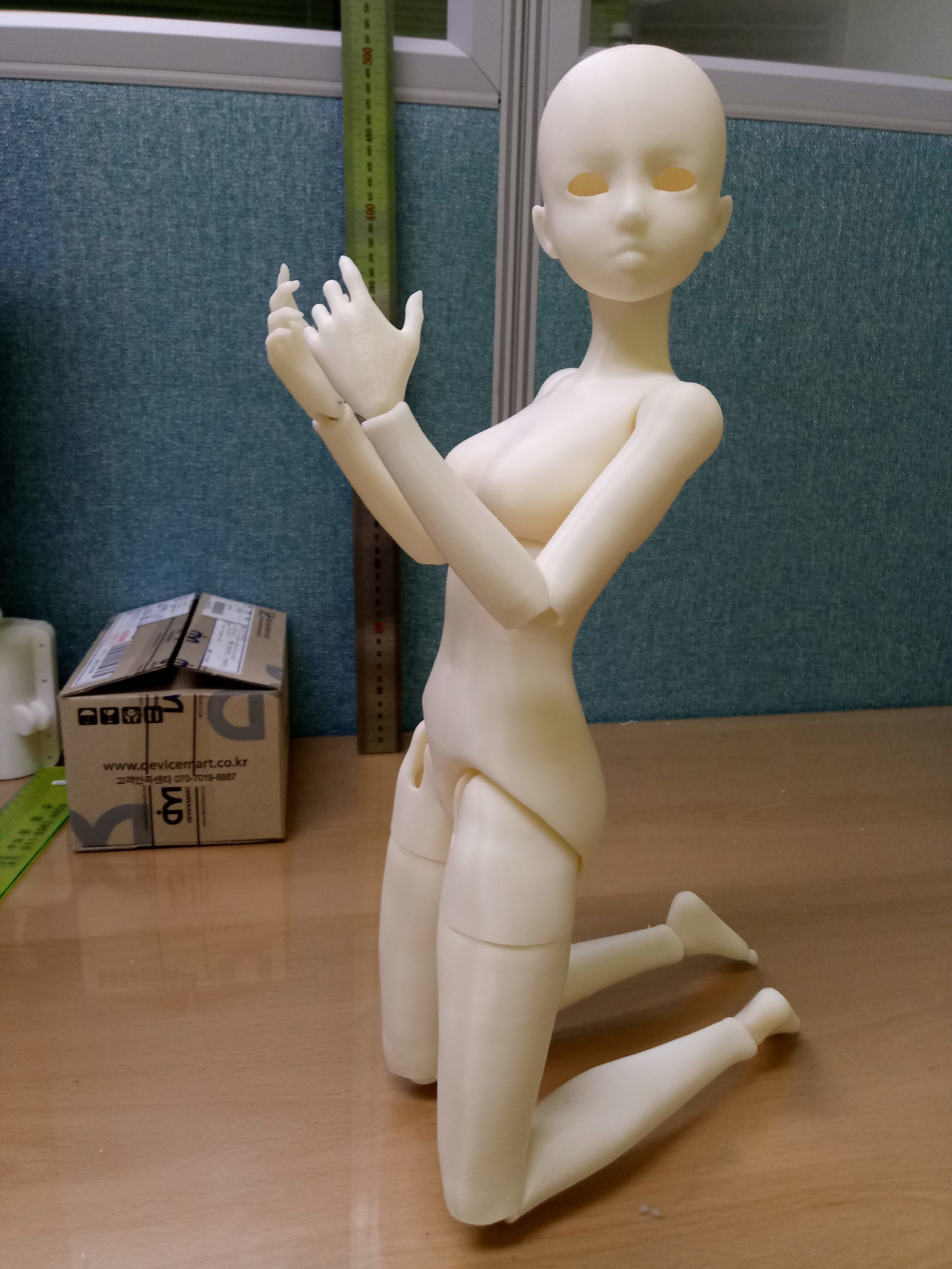 BJD girl -ball Jointed doll 3D print model 3D print model_10