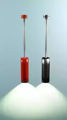 3D Bali Light - Red color and steel color Free 3D model