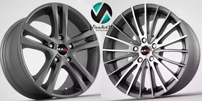Mak Venti and Zenith Rims 3D model