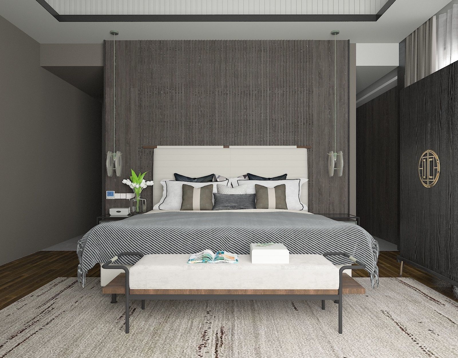 Livingroom scene 3D model_2