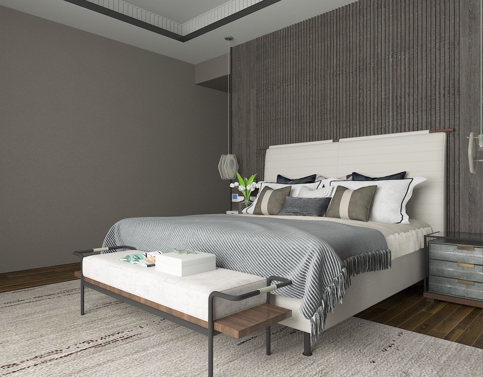 Livingroom scene 3D model_1