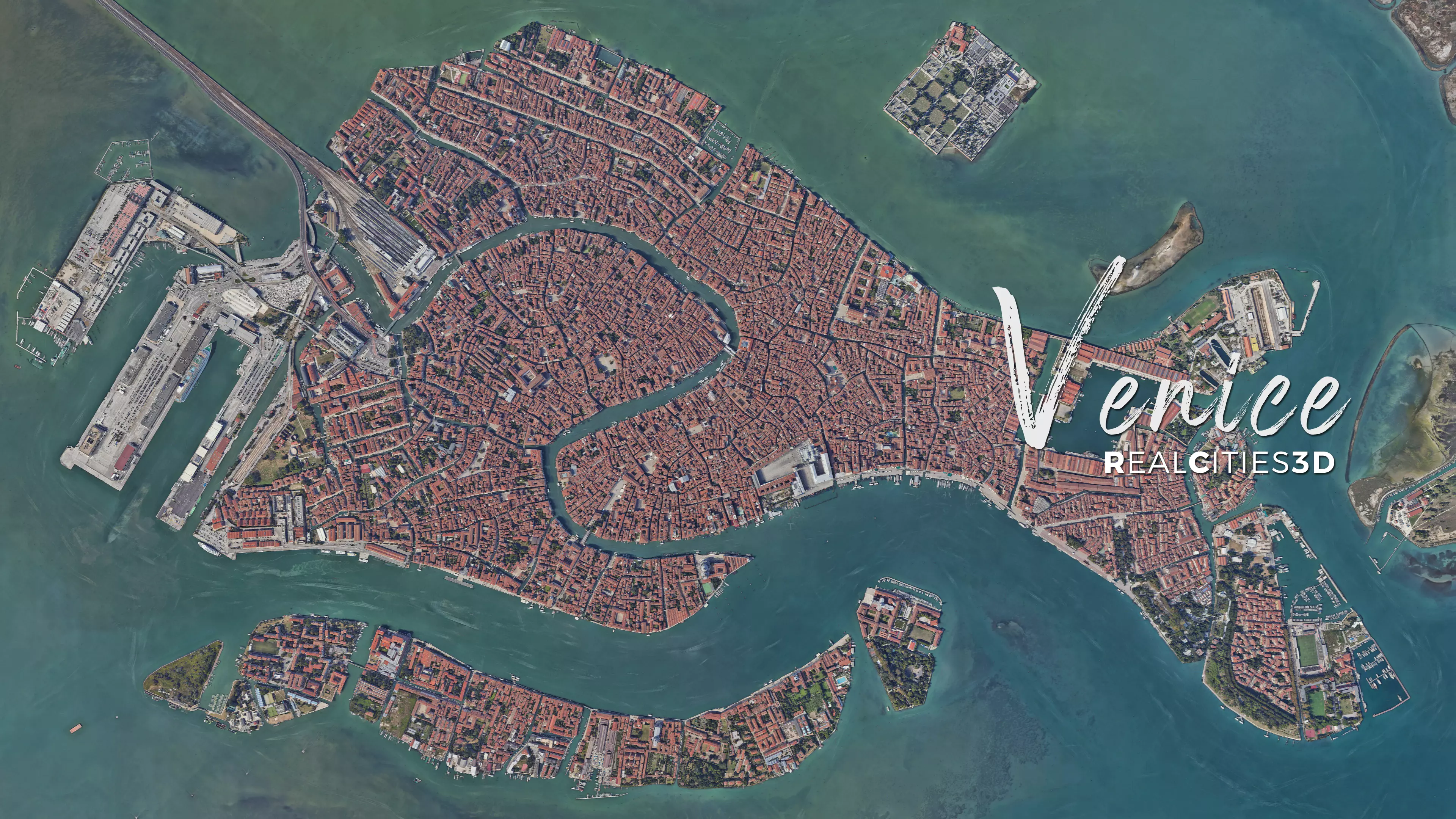 RealCities3D Venice Low-poly 3D model