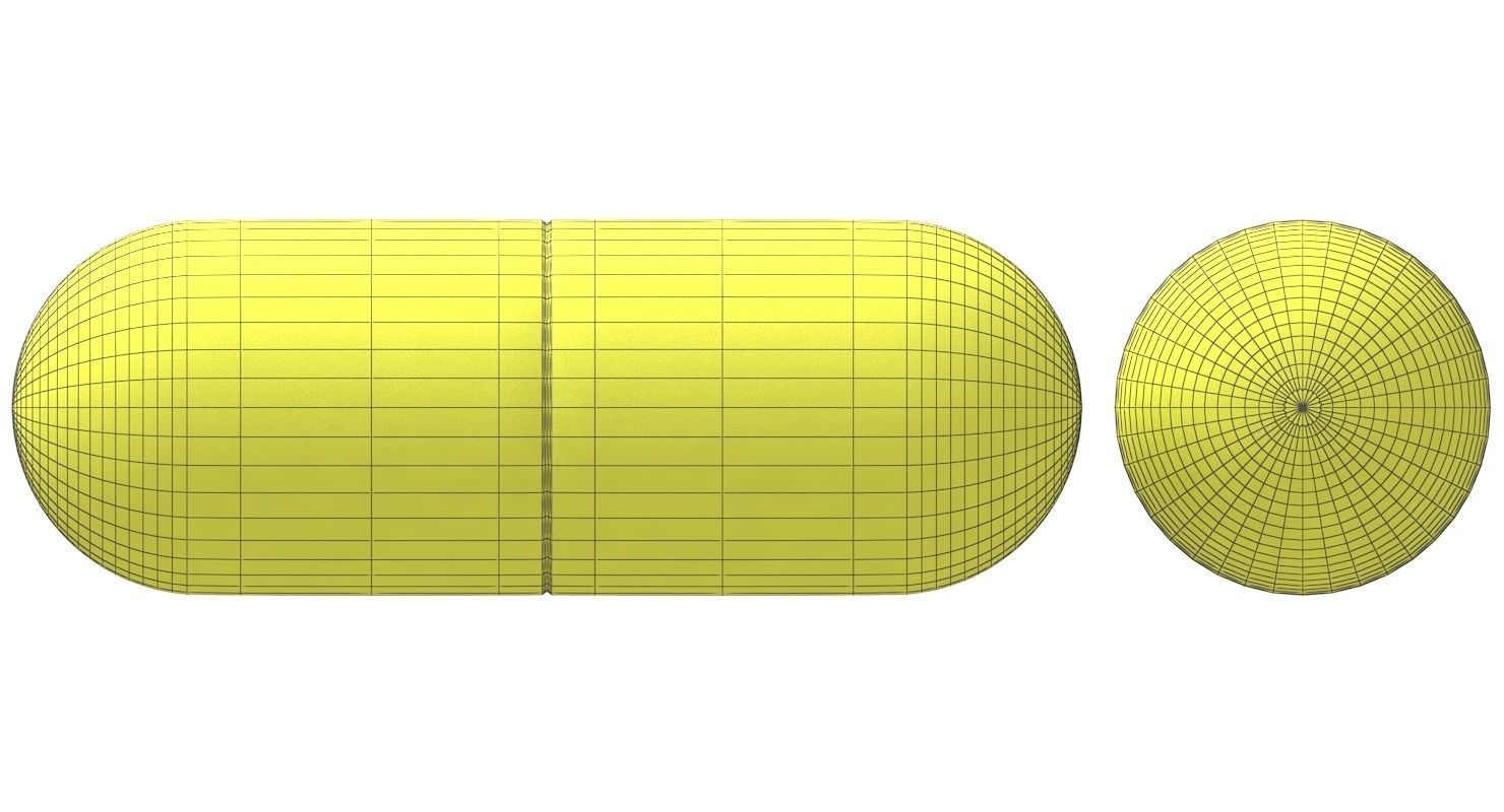 Blue And Red Pill 3D model_5