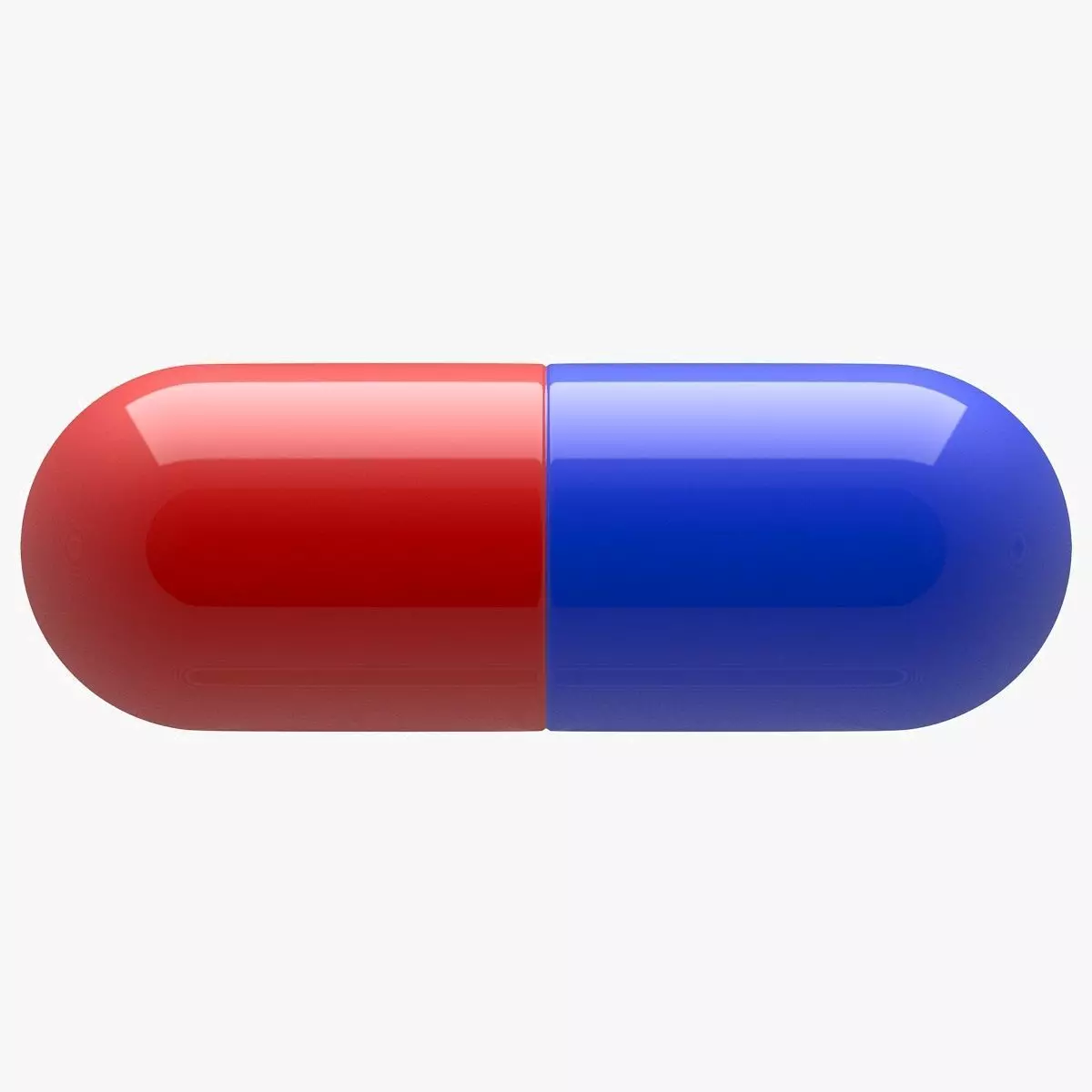 Blue And Red Pill 3D model_0