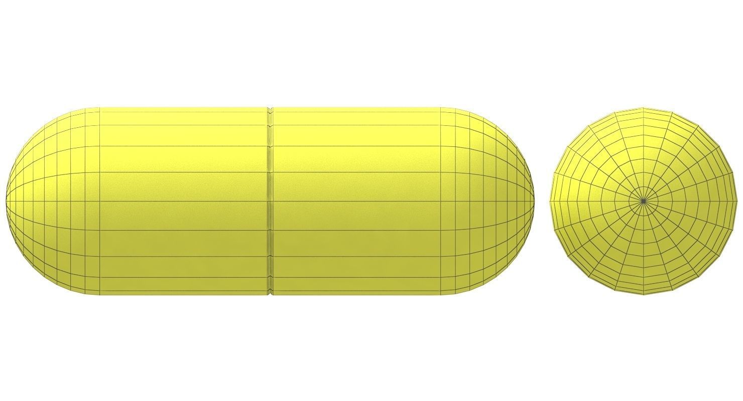 Blue And Red Pill 3D model_4