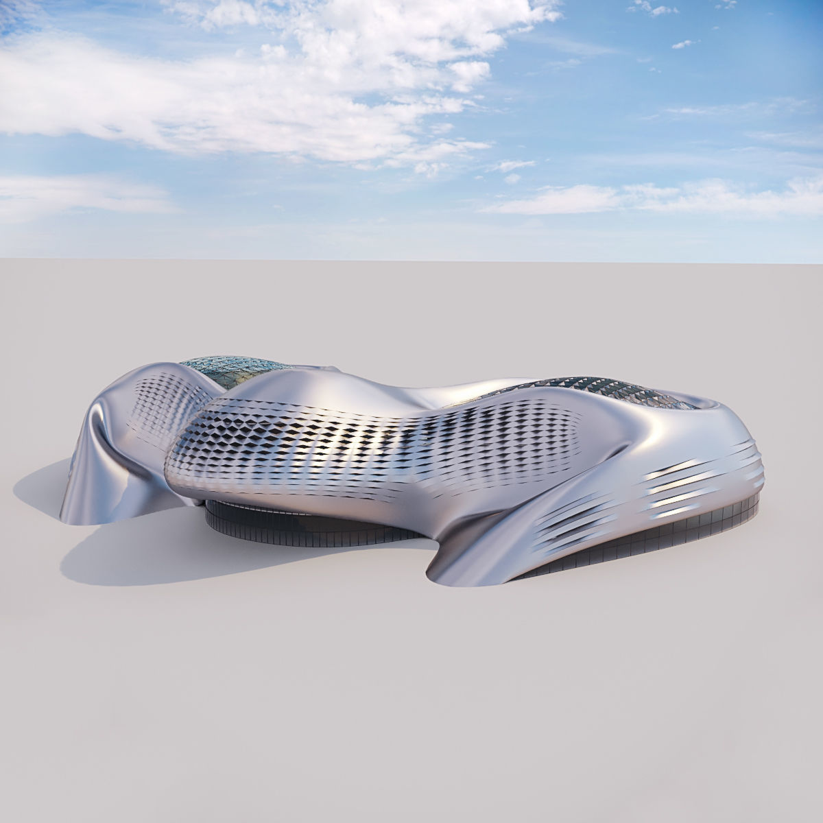 Futuristic building collection 4x _19