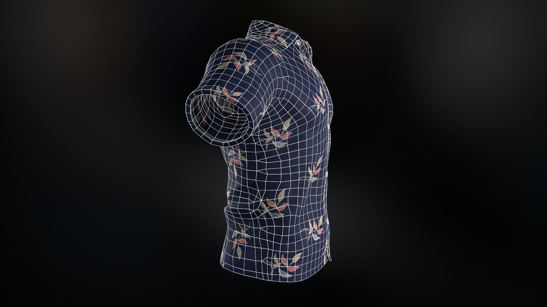 Summer Shirt 2 Low-poly 3D model_21