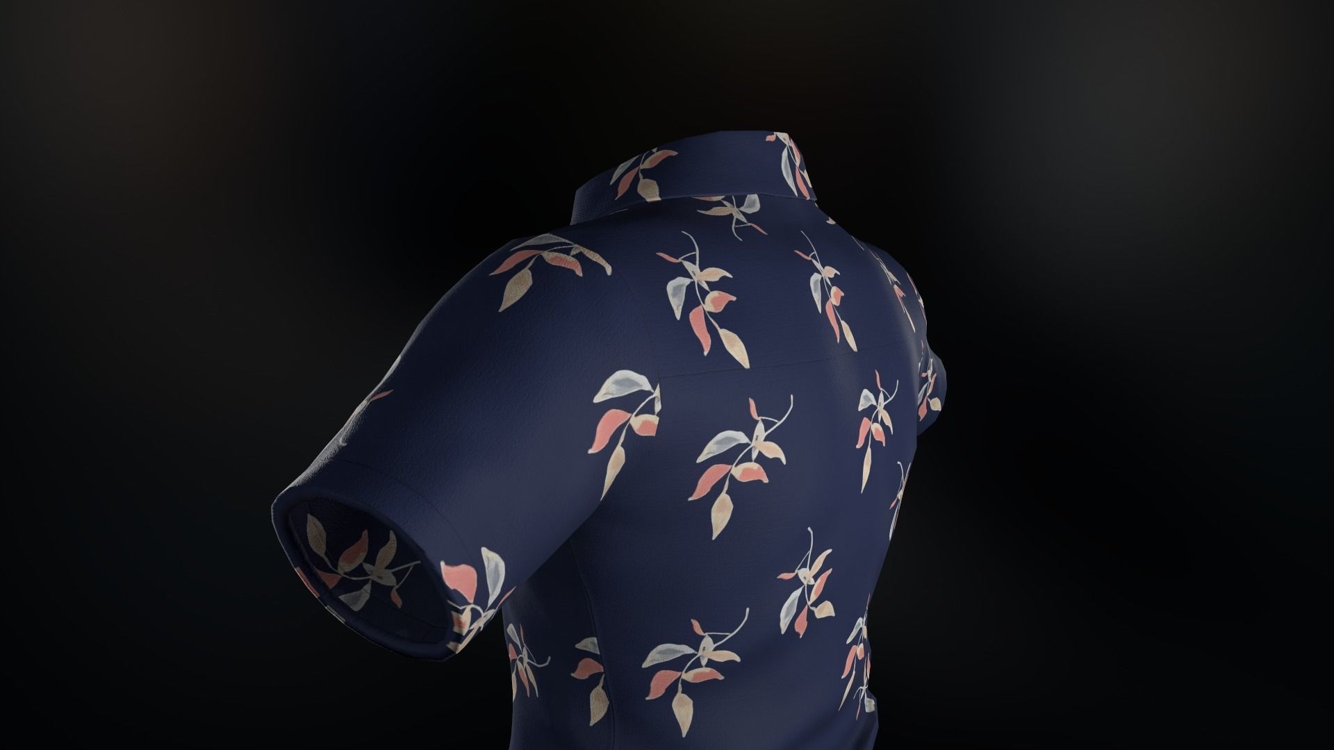 Summer Shirt 2 Low-poly 3D model_15