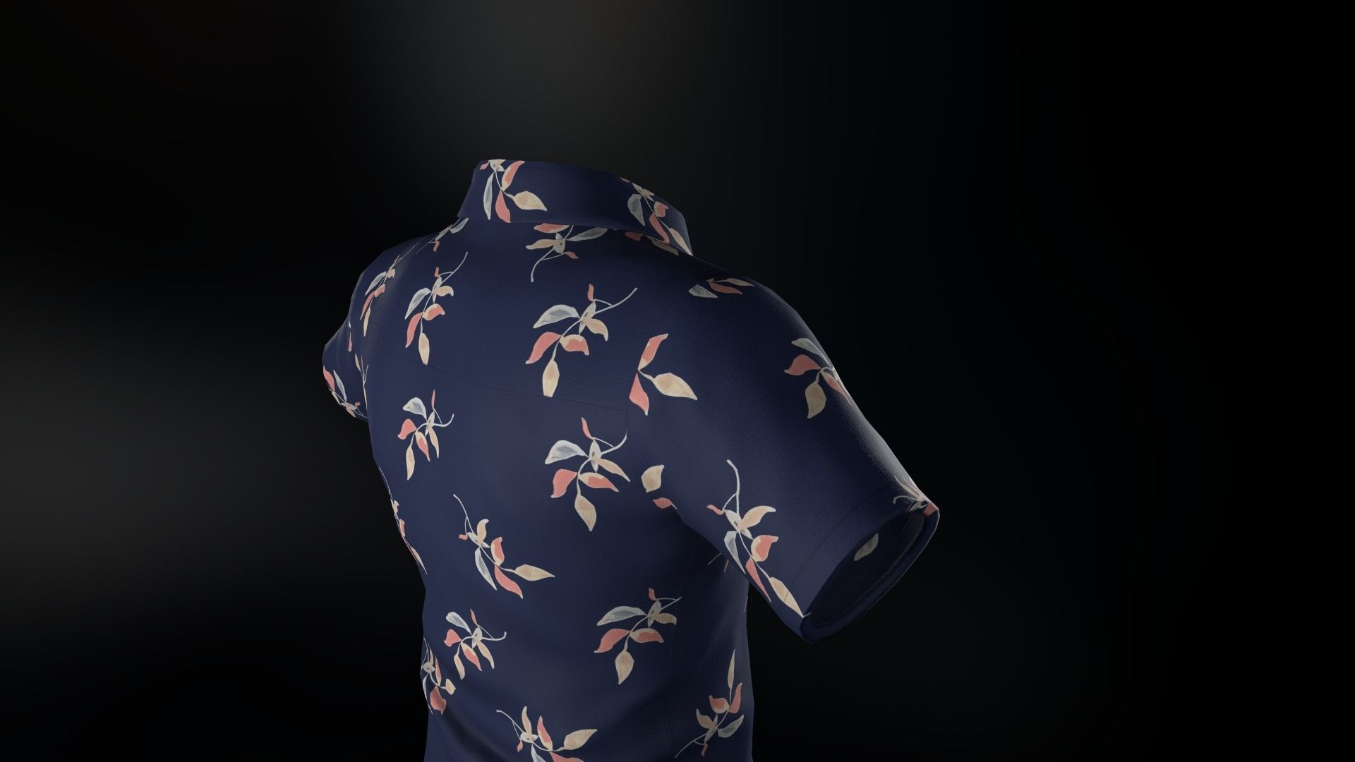 Summer Shirt 2 Low-poly 3D model_14